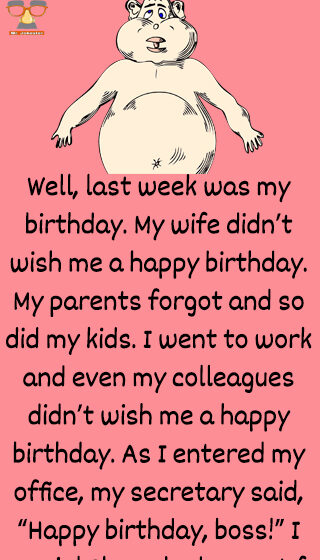 office birthday joke story