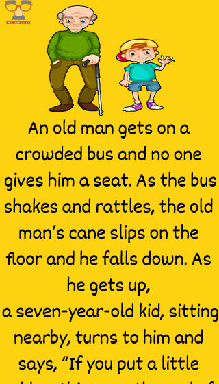 old man and child dispute funny